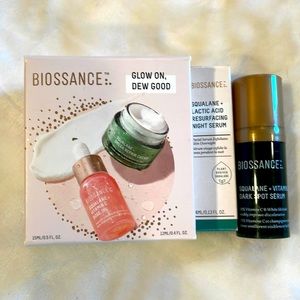 Amazing sample supply of Biossance skincare products!